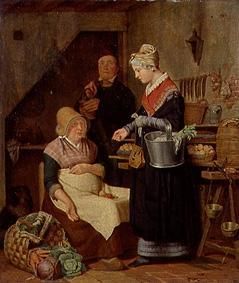 With the vegetable seller od Charles Brias
