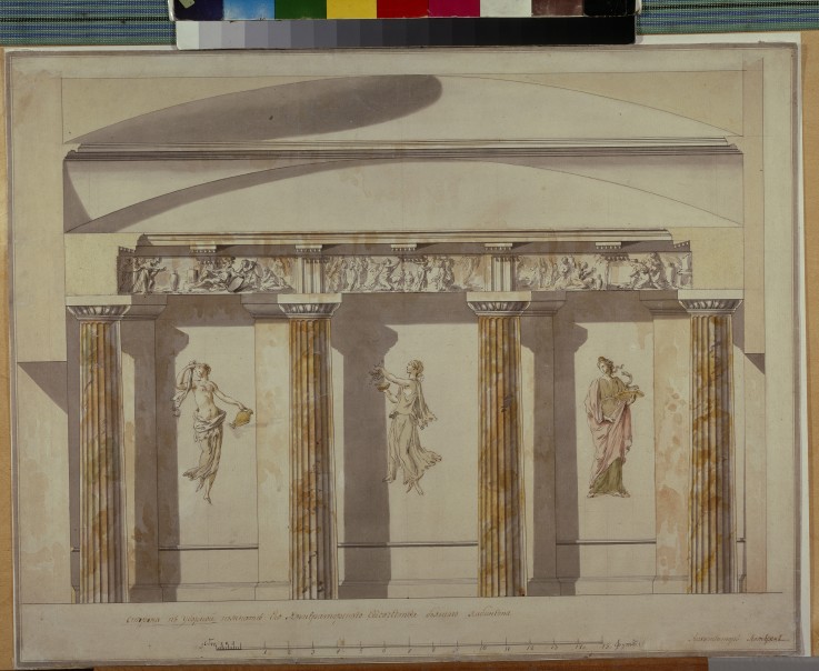Design for the Large Cabinet in the Pavlovsk Palace od Charles Cameron