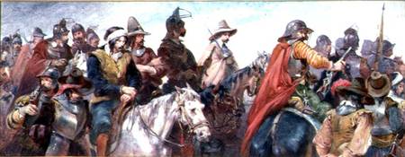 Cavalry escorting prisoners od Charles Cattermole
