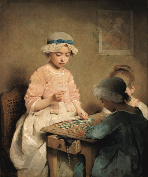 Children at the national lottery game od Charles Chaplin