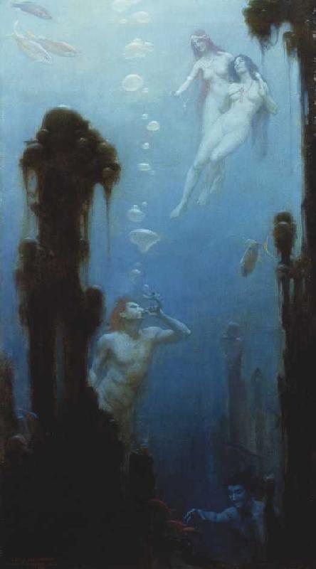 Märchenhafte Unterwasserwelt od Charles Courtney Curran
