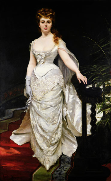 Portrait of Mademoiselle X od Charles Durant