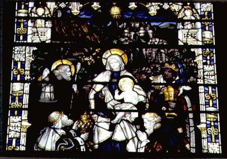 Adoration of the Magi, manufactured by Kempe & Co. od Charles E. Kempe