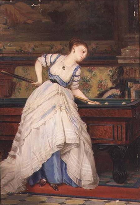The Game of Billiards od Charles Edouard Boutibonne