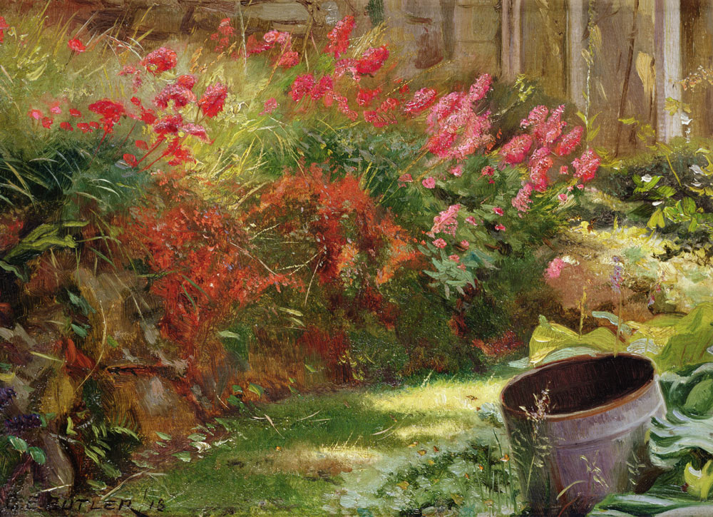 A Sunlit Garden od Charles Ernest Butler