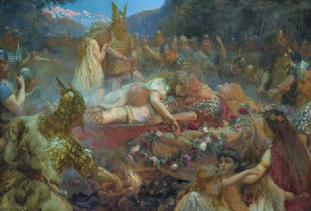 Death of a Viking warrior