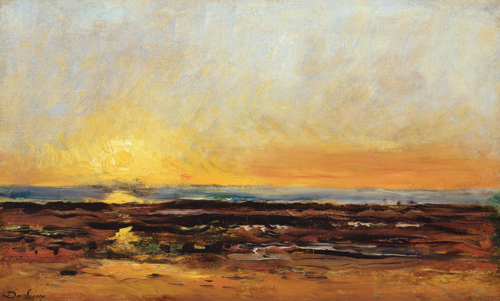 Sunset on the Sea Coast od Charles-François Daubigny