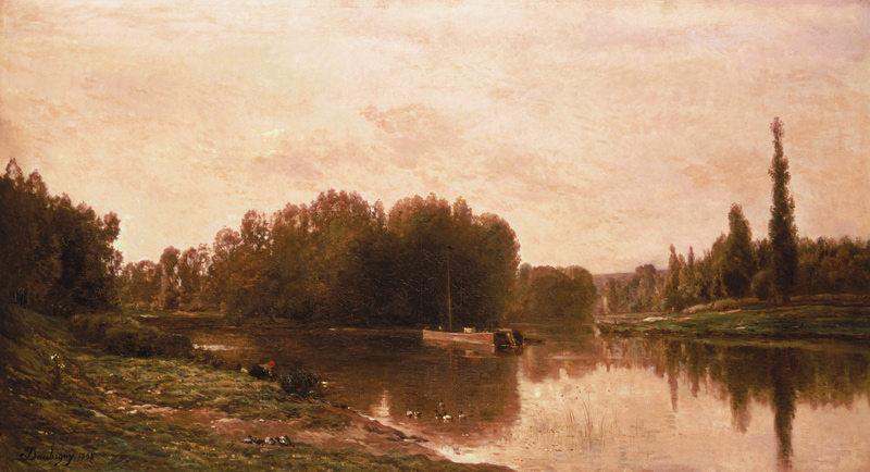 The Confluence of the River Seine and the River Oise od Charles-François Daubigny