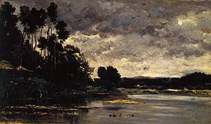 On the river shore od Charles-François Daubigny