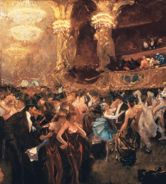 Masked ball in the opera od Charles Hermans