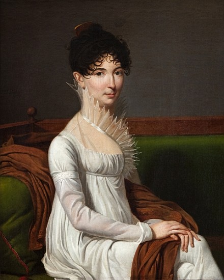 Portrait of a young lady od Charles-Jacques Lebel