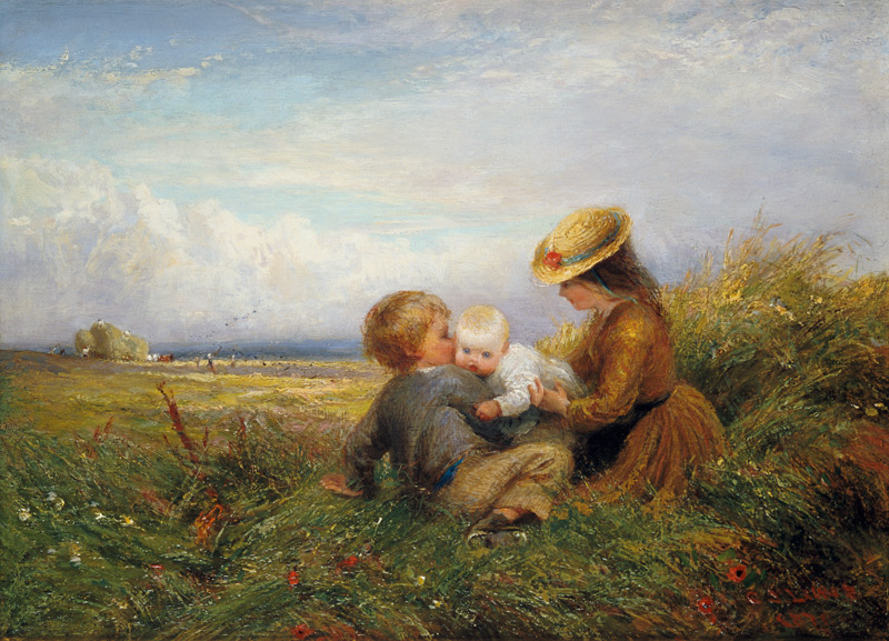 Children in a Field od Charles James Lewis