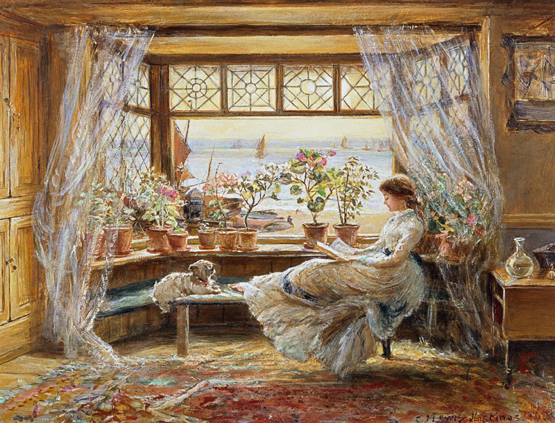 Reading by the Window, Hastings od Charles James Lewis