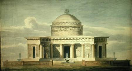 Copy of Sir John Soane's (1752-1837) design for a Canine Residence, originally drawn in 1779 od Charles James Richardson