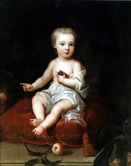 Portrait of Holles St. John (1710-38), youngest son of Henry, 1st Viscount St. John, as a child od Charles Jervas