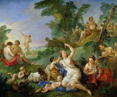 The Triumph of Bacchus (oil on canvas) od Charles Joseph Natoire