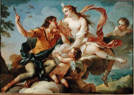 Venus and Adonis od Charles Joseph Natoire