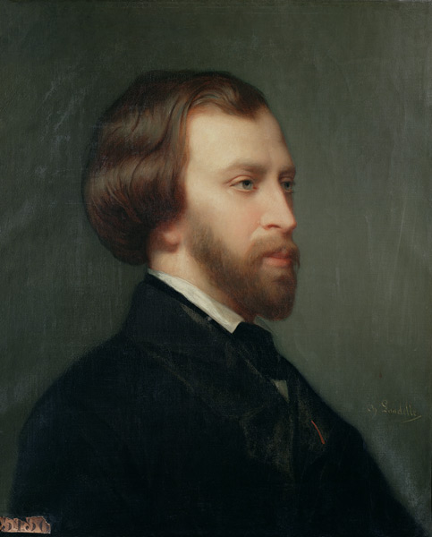 Portrait of Alfred de Musset (1810-57) od Charles Landelle