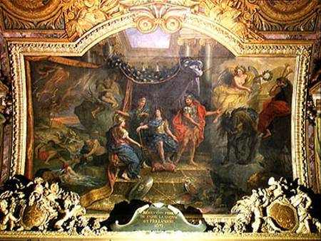 The Decision to Make War on the Dutch in 1671, Ceiling Painting from the Galerie des Glaces od Charles Le Brun