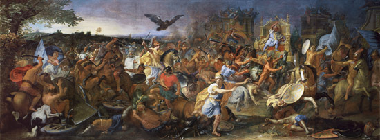 The Battle of Arbela (or Gaugamela) 331 BC od Charles Le Brun