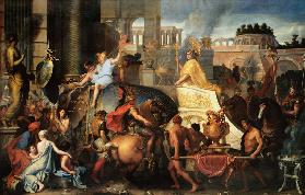 Alexander the Great makes his entrance into Babylon