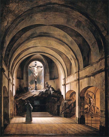 The chapel of the Calvaires Saint smelled of od Charles Marie Bouton