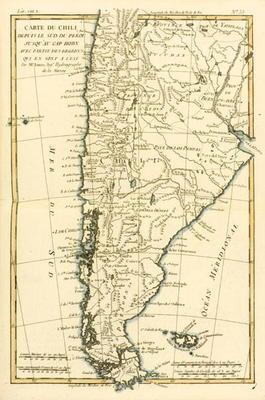 Chile, from the south of Peru to Cape Horn, from 'Atlas de Toutes les Parties Connues du Globe Terre