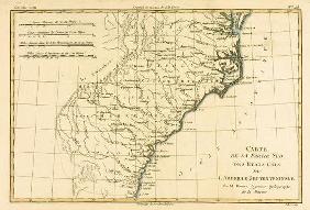 South-east Coast of America, from 'Atlas de Toutes les Parties Connues du Globe Terrestre' by Guilla