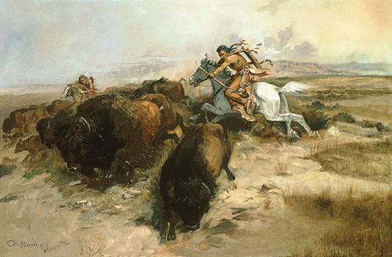 Buffalo Hunt od Charles Marion Russell
