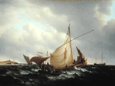 Dutch Boat Putting to Sea od Charles Martin Powell