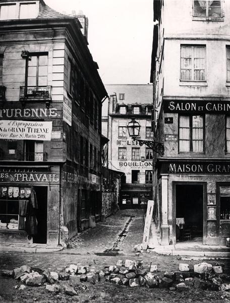 Paris 4 rue de Breteuil, view taken from rue Reaumur towards rue Vaucanson, 1858-78 (b/w photo)  od Charles Marville
