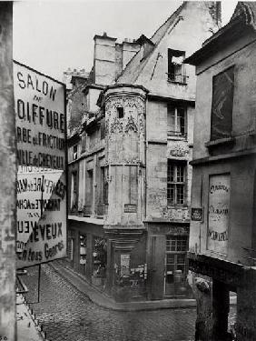 Rue Vieille-du-Temple, Paris, 1858-78 (b/w photo) 