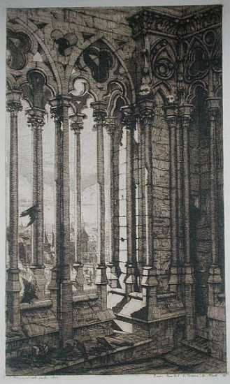 The Gallery of Notre-Dame, Paris od Charles Meryon