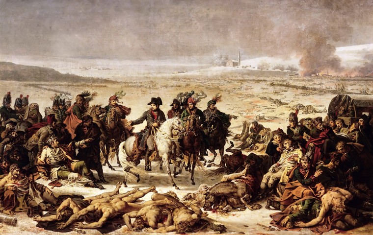 Napoleon on the Battlefield of Eylau, 9 February 1807 od Charles Meynier