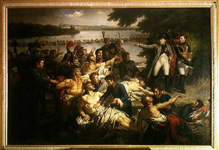 Return of Napoleon (1769-1821) to the Island of Lobau after the Battle of Essling, 23rd May 1809 od Charles Meynier