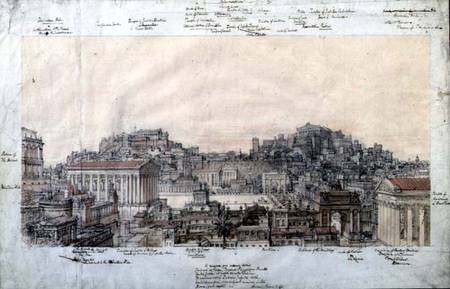 The Reconstruction of Ancient Rome at the Time of the Antonines od Charles Robert Cockerell