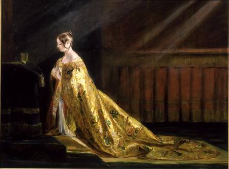 Queen Victoria in Her Coronation Robe od Charles Robert Leslie