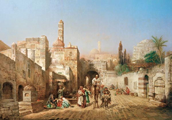 Outside the gates of Kairo od Charles Robertson