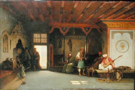 Interior of an Oriental Cafe od Charles-Theodore Frère