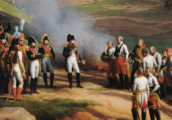Detail from The Surrender of Ulm, 20th October, 1805 - Napoleon and the Austrian generals od Charles Thevenin
