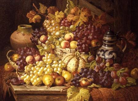 Still Life with fruit od Charles Thomas Bale
