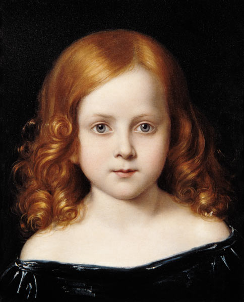 Portrait of the Artist's Daughter od Charles West Cope