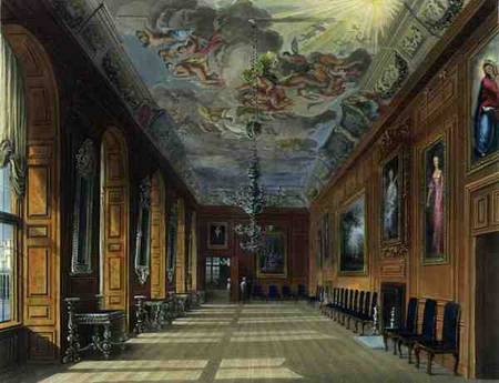 The Ball Room, Windsor Castle, from 'Royal Residences', engraved by Thomas Sutherland (b.1785), pub. od Charles Wild