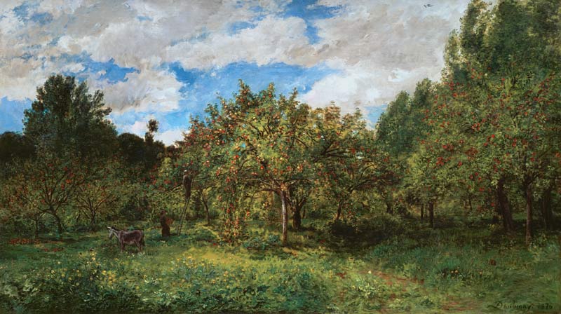 French Orchard at Harvest Time (Le verger) od Charles Francois Daubigny