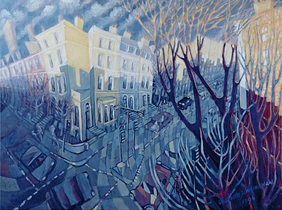 Ladbroke Grove, My Corner, 1996 (oil on canvas)  od Charlotte  Johnson Wahl