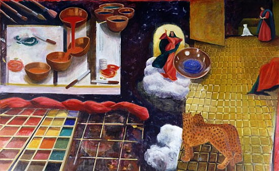 The Making of Vermilion, 2003 (oil on canvas)  od Charlotte  Moore