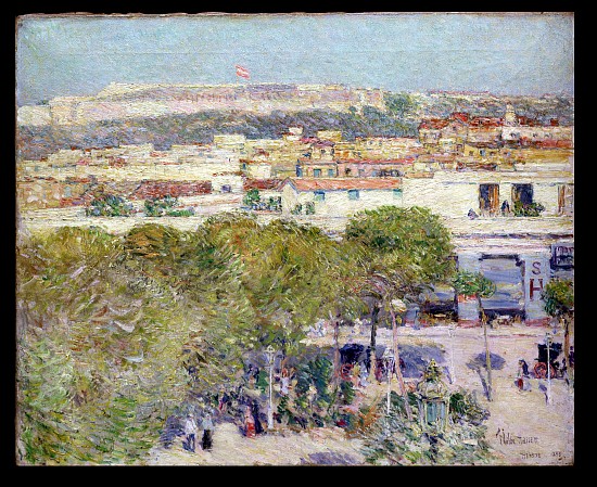 Place Centrale and Fort Cabanas, Havana od Childe Hassam