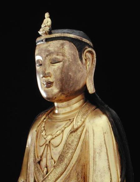 Avalokitesvara Guanyin  (detail) od Chinese School