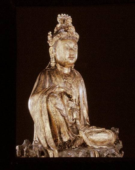 Figure of a bodhisattva, Yuan or Ming dynasty od Chinese School