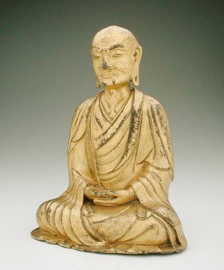 Figure of a seated luohan, Liao dynasty od Chinese School